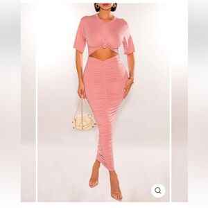 T-Shirt Ruched Maxi - Hot Miami Styles
